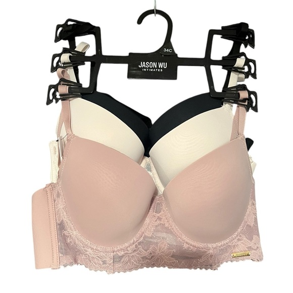 NWT Jason Wu Women's Lace 3- Bra Set - Picture 1 of 5